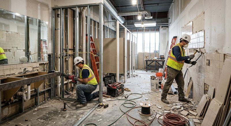 Industrial Bathroom Renovation in Boulder, CO